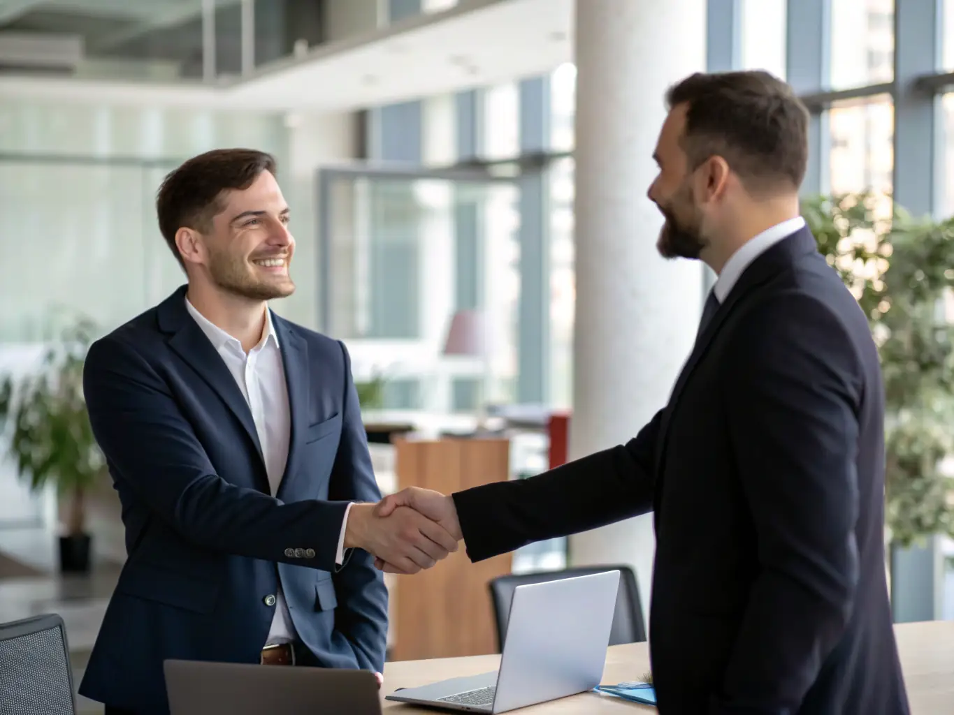 A UK entrepreneur confidently networking at a London business summit, building connections and expanding their professional influence.